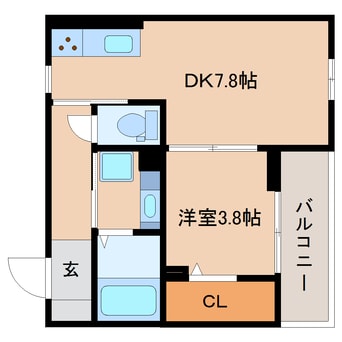 間取図 東海道本線/清水駅 徒歩5分 3階 築3年