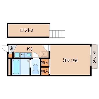 間取図 東海道本線/清水駅 徒歩19分 2階 築21年