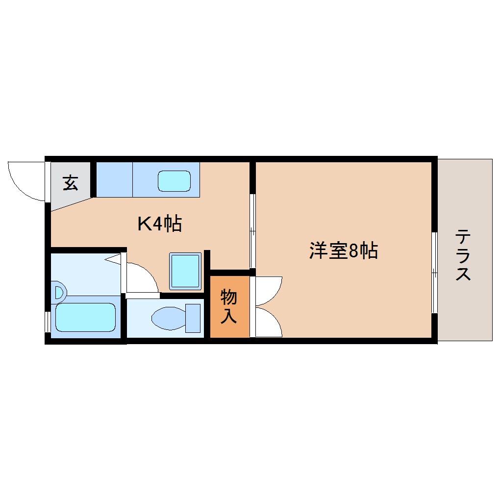 間取り図 静岡鉄道静岡清水線/新清水駅 バス18分西折戸下車:停歩4分 1階 築34年