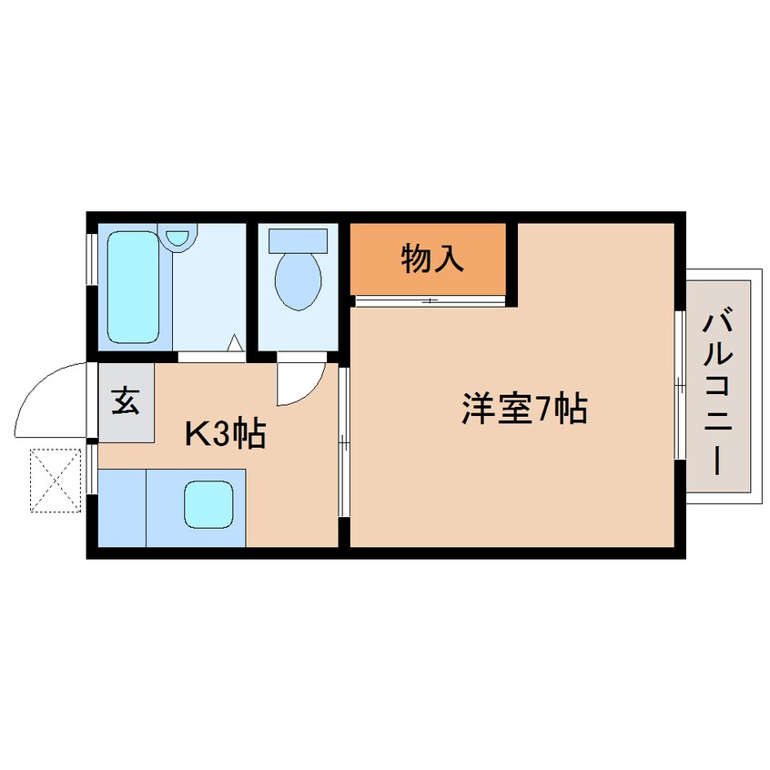 間取図 静岡鉄道静岡清水線/新清水駅 バス29分三保本町下車:停歩3分 2階 築28年