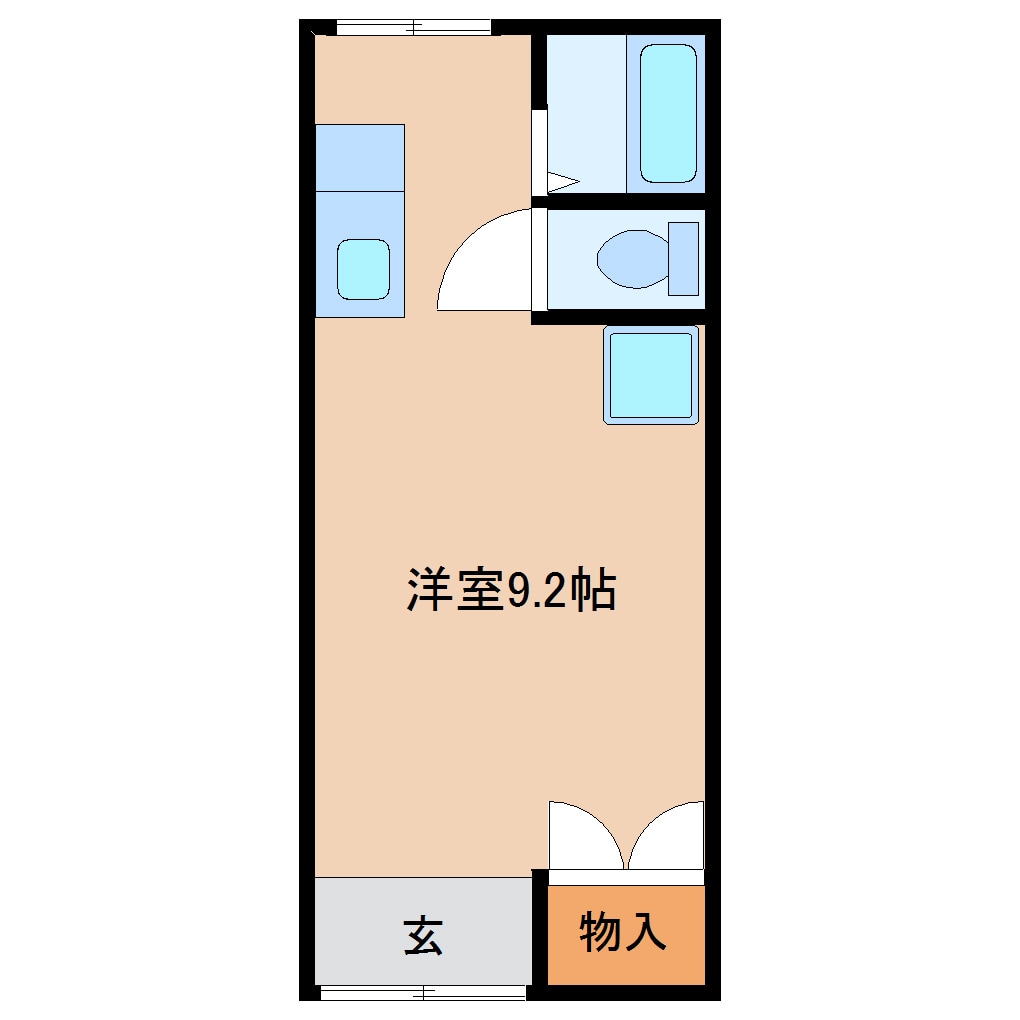 間取り図 静岡鉄道静岡清水線/新清水駅 バス24分白浜町下車:停歩5分 1階 築52年