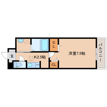 間取図 静岡鉄道静岡清水線/入江岡駅 徒歩9分 1階 1年未満