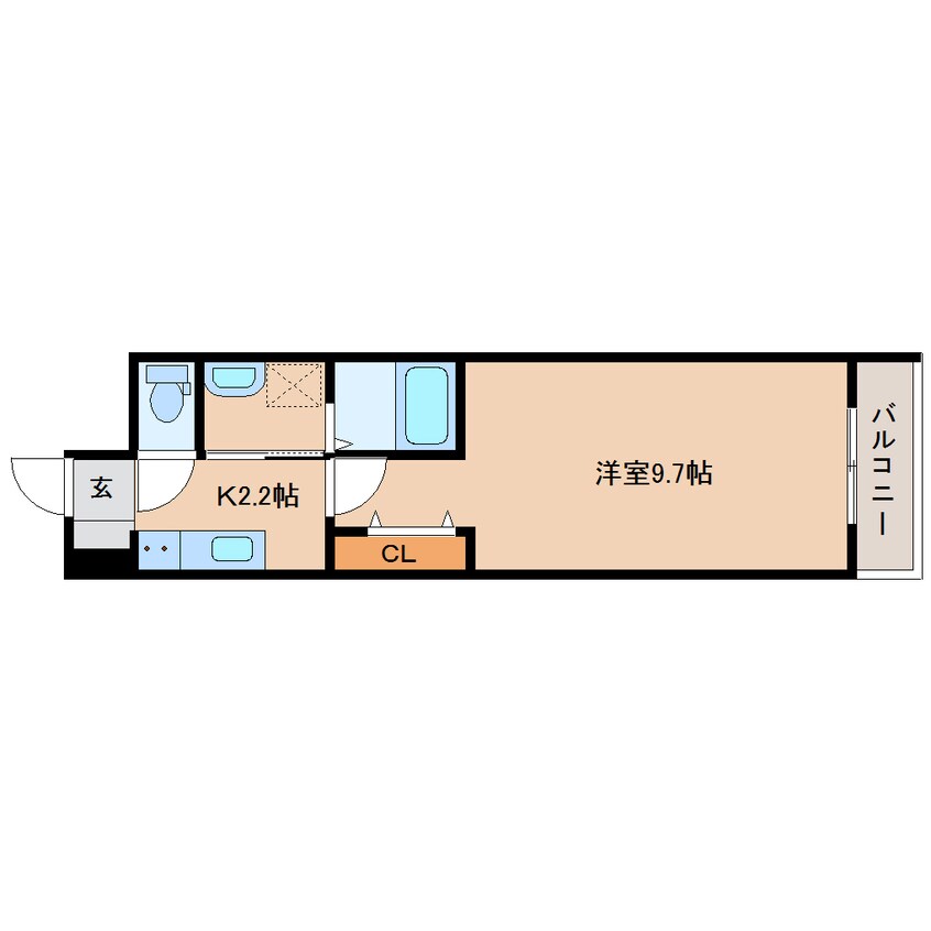 間取図 静岡鉄道静岡清水線/入江岡駅 徒歩9分 2階 1年未満