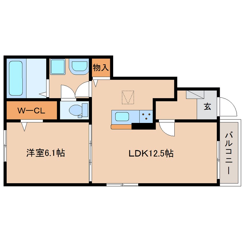 間取図 静岡鉄道静岡清水線/新清水駅 バス18分西折戸下車:停歩3分 1階 1年未満