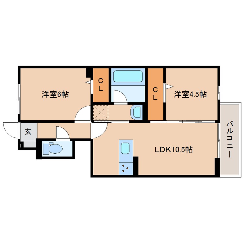 間取図 東海道本線/清水駅 バス16分高部東小学校入口下車:停歩1分 1階 1年未満