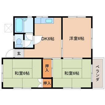 間取図 東海道本線/清水駅 徒歩13分 3階 築34年