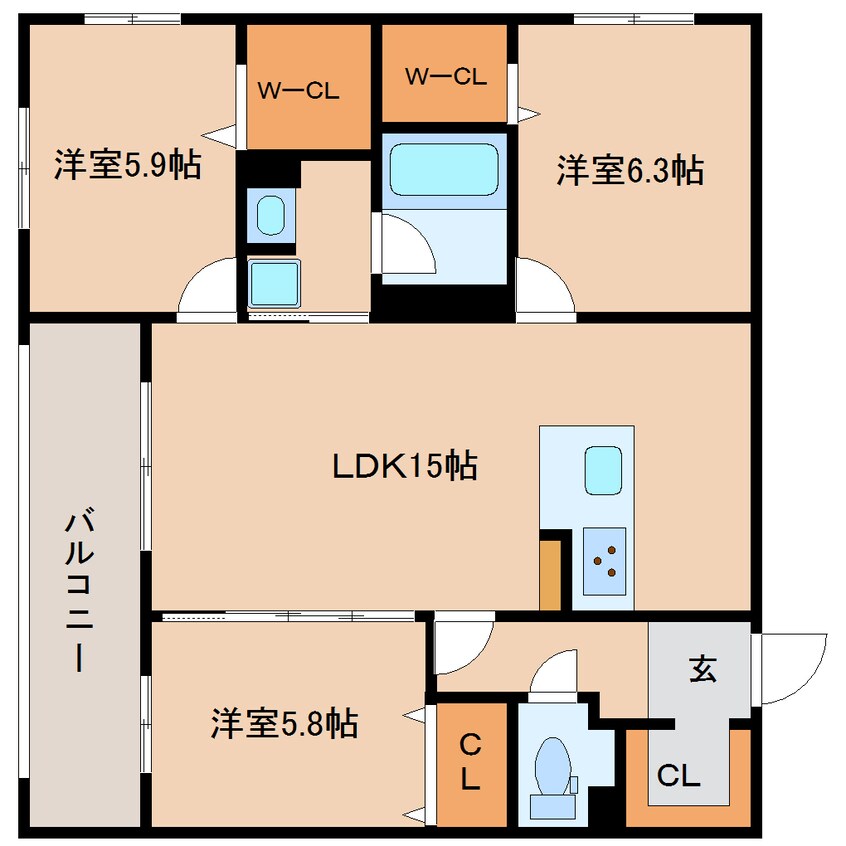 間取図 静岡鉄道静岡清水線/新清水駅 徒歩10分 1階 建築中