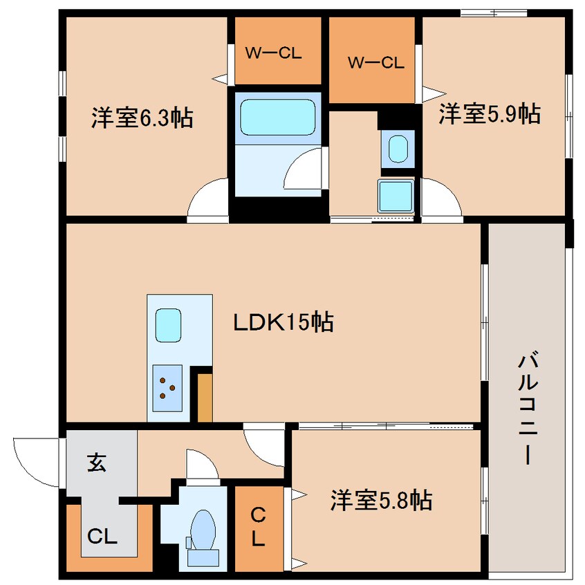 間取図 静岡鉄道静岡清水線/新清水駅 徒歩10分 4階 建築中