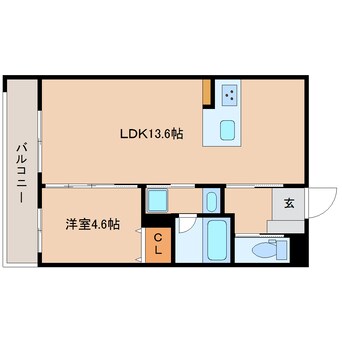 間取図 静岡鉄道静岡清水線/新清水駅 徒歩10分 5階 建築中