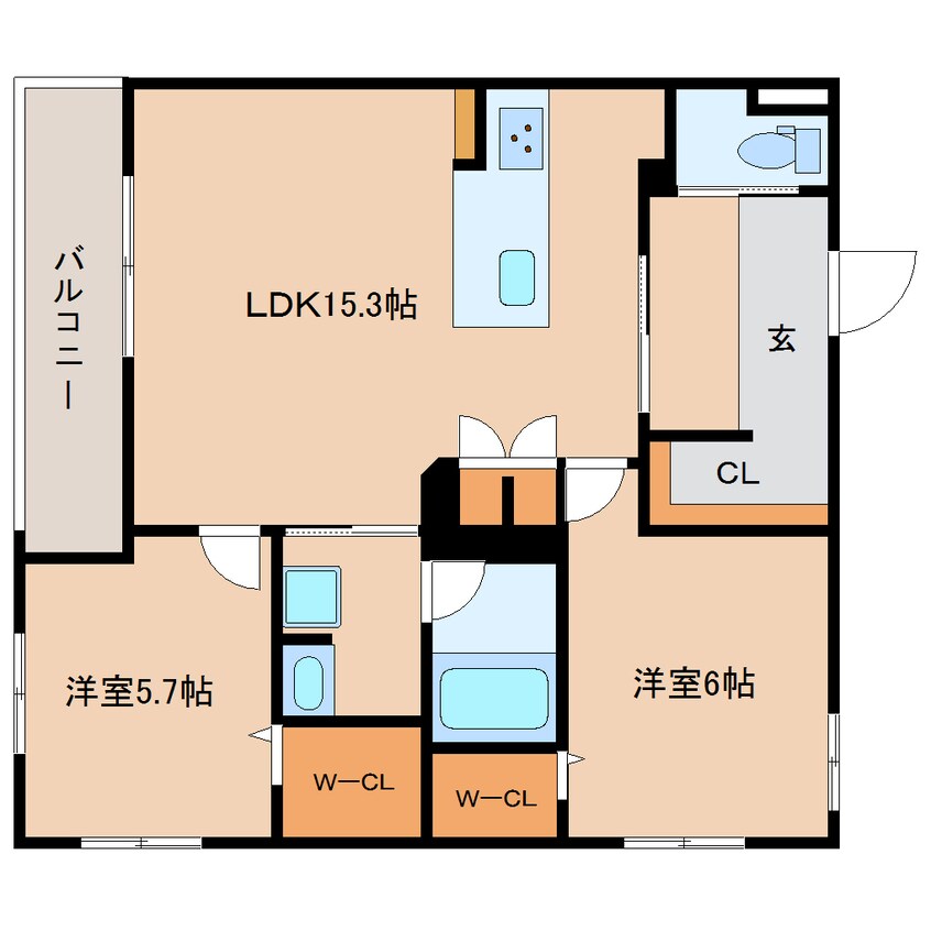 間取図 静岡鉄道静岡清水線/新清水駅 徒歩10分 4階 建築中