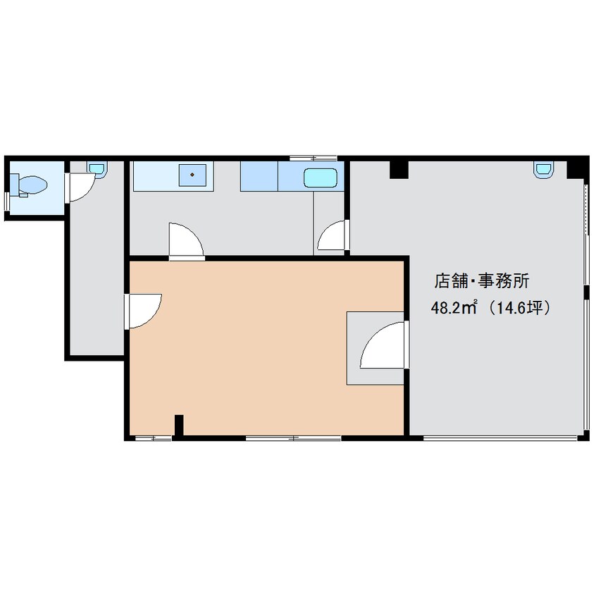 間取図 静岡鉄道静岡清水線/新清水駅 徒歩12分 1階 築36年