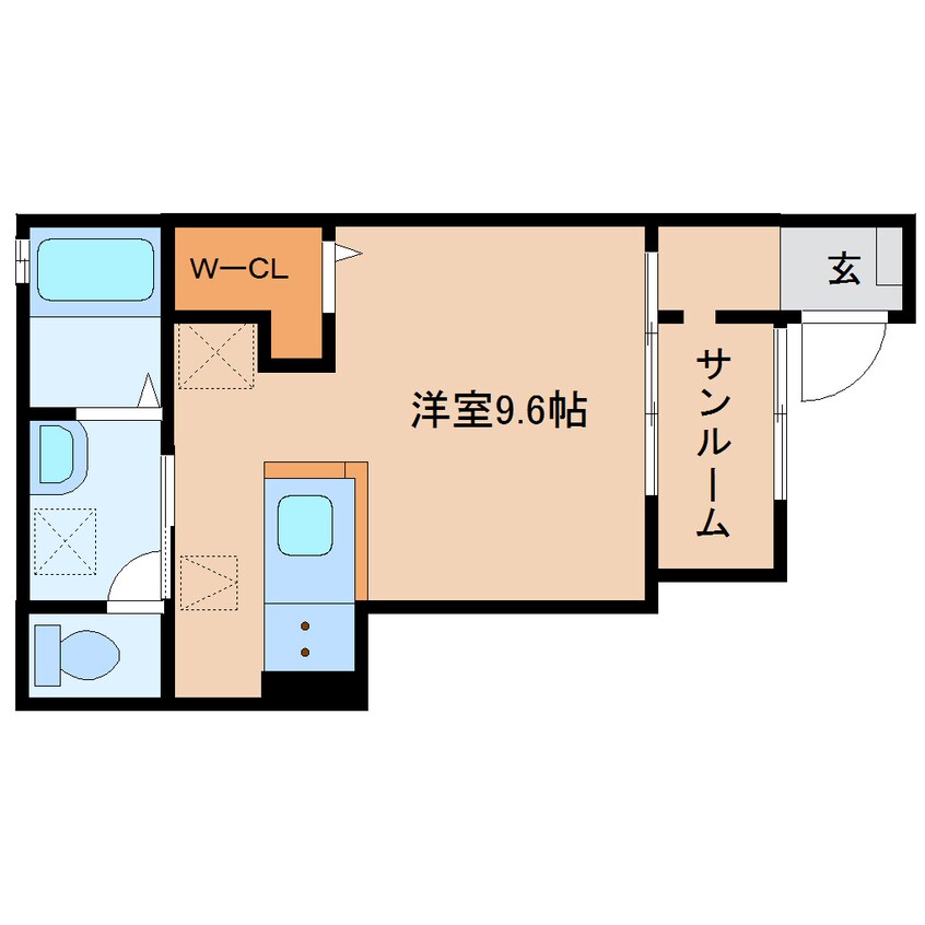 間取図 静岡鉄道静岡清水線/狐ケ崎駅 徒歩18分 1階 1年未満