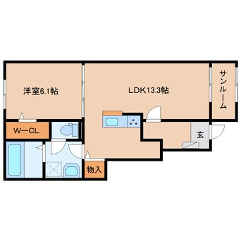 間取図 静岡鉄道静岡清水線/新清水駅 徒歩82分 1階 建築中