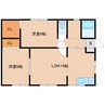 東海道本線/清水駅 バス:14分:停歩6分 1階 築26年 2LDKの間取り