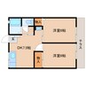 静岡鉄道静岡清水線/狐ケ崎駅 徒歩23分 1階 築29年 2DKの間取り