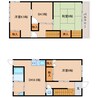 静岡鉄道静岡清水線/新清水駅 徒歩23分 1-2階 築48年 3DK+Sの間取り
