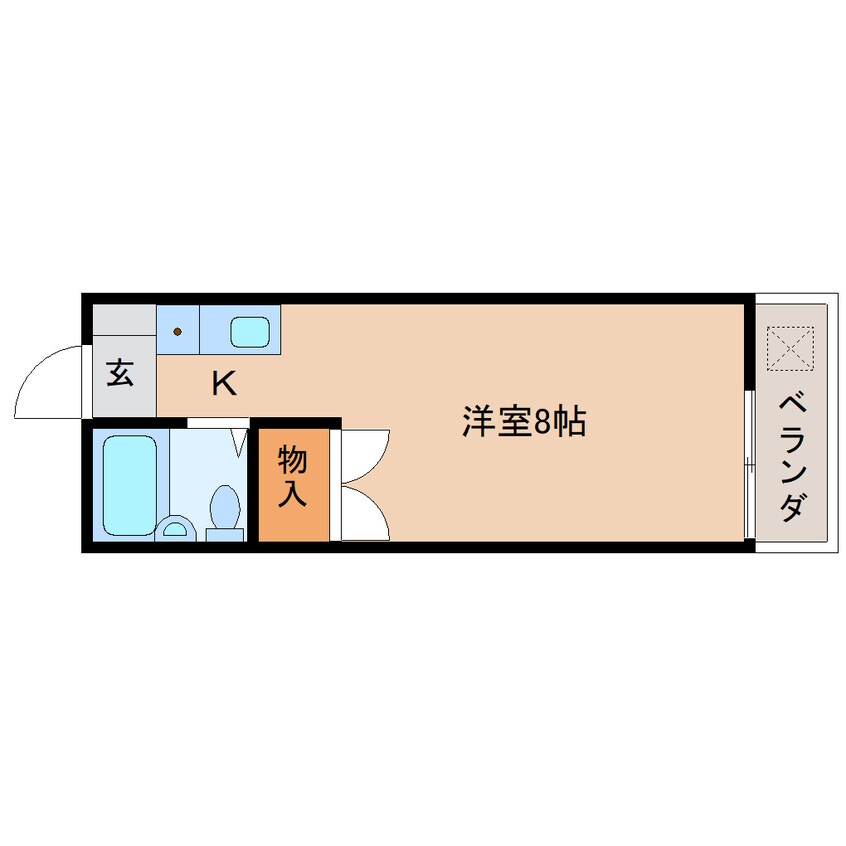 間取図 静岡鉄道静岡清水線/狐ケ崎駅 徒歩12分 1階 築38年