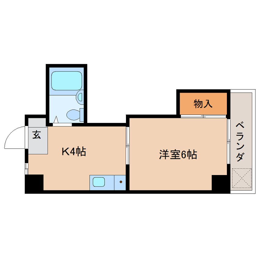 間取図 静岡鉄道静岡清水線/入江岡駅 徒歩15分 3階 築36年