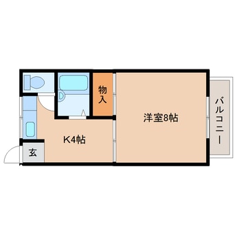 間取図 静岡鉄道静岡清水線/新清水駅 バス26分三保松原町下車:停歩5分 2階 築38年