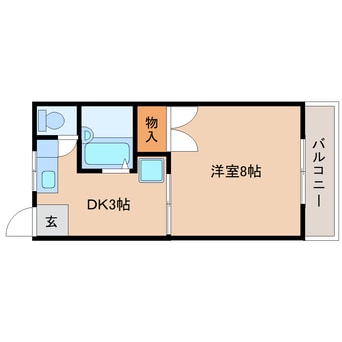間取図 静岡鉄道静岡清水線/新清水駅 バス24分白浜町下車:停歩3分 2階 築32年