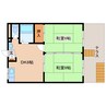 近鉄難波線・奈良線/新大宮駅 徒歩16分 1階 築36年 2DKの間取り