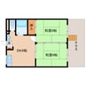近鉄難波線・奈良線/新大宮駅 徒歩16分 1階 築36年 2DKの間取り