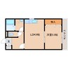 奈良線/平城山駅 徒歩1分 4階 築30年 1LDKの間取り