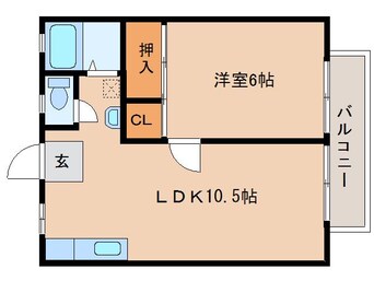 間取図 大和路線・関西本線/奈良駅 バス13分辰市農協下車:停歩5分 2階 築35年