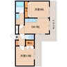 近鉄難波線・奈良線/新大宮駅 徒歩13分 6階 築25年 2DKの間取り