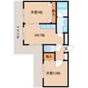近鉄難波線・奈良線/新大宮駅 徒歩13分 3階 築25年 2DKの間取り