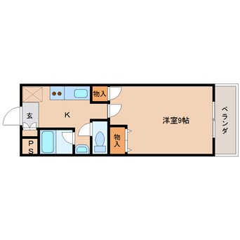 間取図 大和路線・関西本線/奈良駅 徒歩7分 5階 築25年