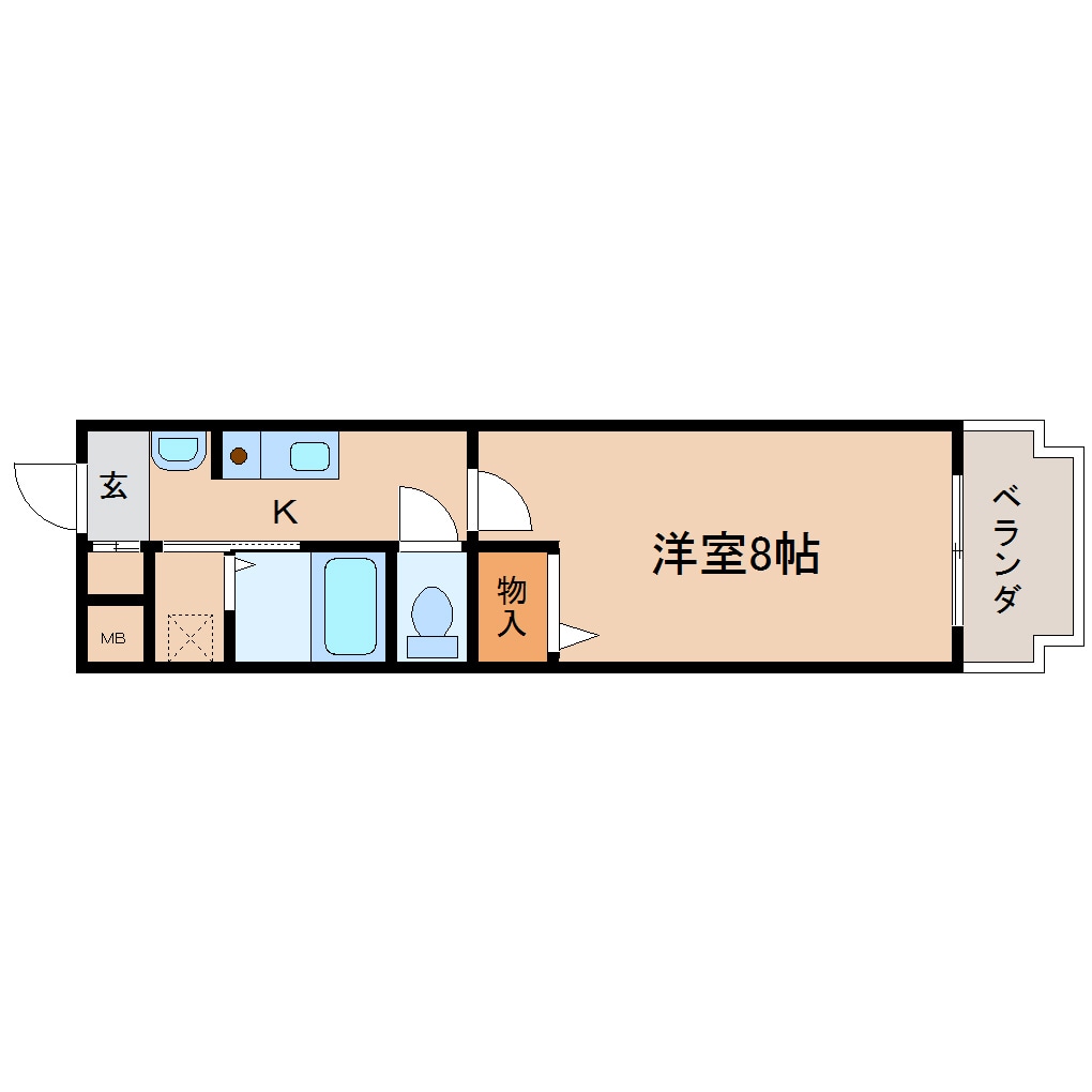 間取り図 近鉄難波線・奈良線/新大宮駅 徒歩7分 3階 築23年