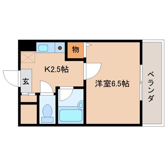 間取図 大和路線・関西本線/奈良駅 徒歩3分 3階 築29年
