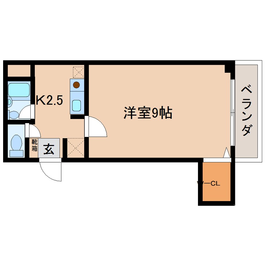 間取図 大和路線・関西本線/奈良駅 徒歩3分 5階 築29年