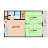 近鉄難波線・奈良線/新大宮駅 徒歩12分 3階 築34年 2LDKの間取り