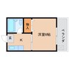 近鉄難波線・奈良線/新大宮駅 徒歩5分 6階 築34年 1Kの間取り