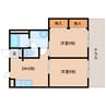 近鉄難波線・奈良線/新大宮駅 徒歩14分 1階 築27年 2DKの間取り