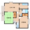近鉄難波線・奈良線/近鉄奈良駅 バス:15分:停歩4分 1階 築28年 2LDKの間取り