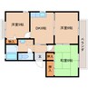 近鉄難波線・奈良線/近鉄奈良駅 バス:15分:停歩5分 1階 築27年 3DKの間取り