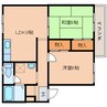 近鉄難波線・奈良線/近鉄奈良駅 バス:15分:停歩4分 1階 築34年 2LDKの間取り