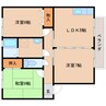 近鉄難波線・奈良線/近鉄奈良駅 バス:10分:停歩7分 2階 築25年 3LDKの間取り