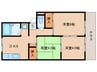 大和路線・関西本線/奈良駅 バス:10分:停歩5分 1階 築31年 3DKの間取り