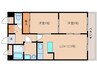 近鉄難波線・奈良線/近鉄奈良駅 バス:10分:停歩5分 2階 築38年 2LDKの間取り