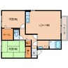 近鉄難波線・奈良線/近鉄奈良駅 バス:12分:停歩8分 2階 築22年 2LDKの間取り