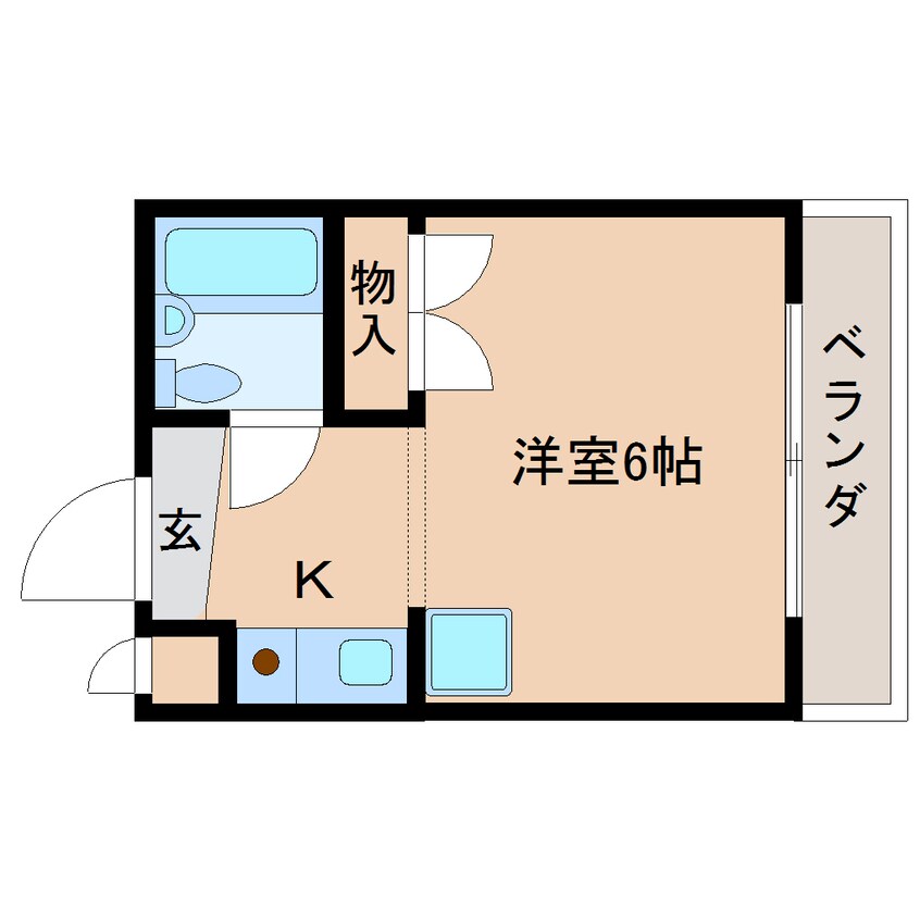 間取図 大和路線・関西本線/奈良駅 バス10分北神殿下車:停歩2分 3階 築30年