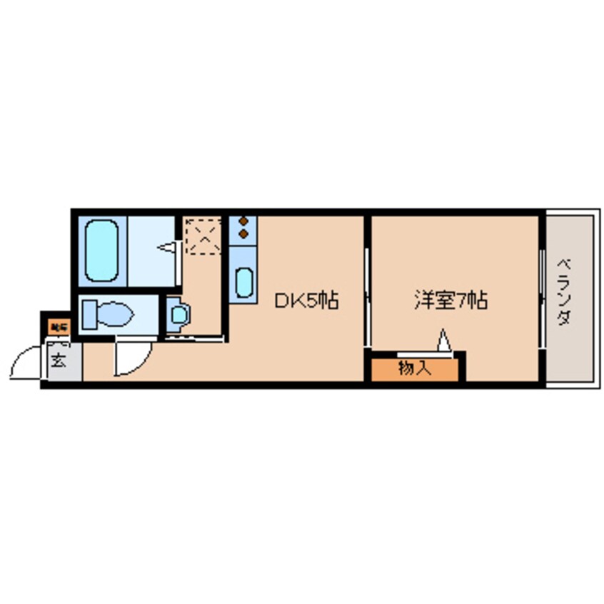 間取図 大和路線・関西本線/奈良駅 徒歩4分 2階 築18年