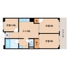 近鉄難波線・奈良線/新大宮駅 徒歩5分 5階 築38年 3DKの間取り