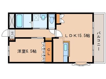 間取図 奈良線/木津駅 バス20分梅美台５丁目下車:停歩3分 2階 築18年