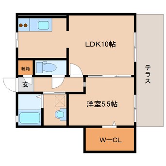 間取図 近鉄難波線・奈良線/近鉄奈良駅 バス15分梅美台3丁目下車:停歩2分 1階 築20年