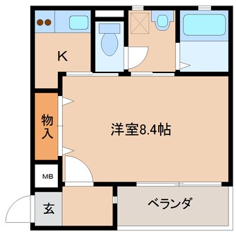 間取図 近鉄難波線・奈良線/近鉄奈良駅 徒歩14分 3階 築18年